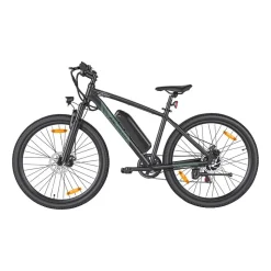 Rower elektryczny MTB Ancheer, 27,5”, czarny z zielonymi elementami