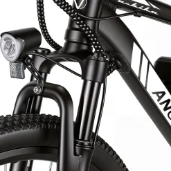 Rower elektryczny MTB Ancheer, 27,5”, czarny z białymi elementami