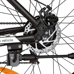 Rower elektryczny MTB Ancheer, 27,5”, czarny z białymi elementami