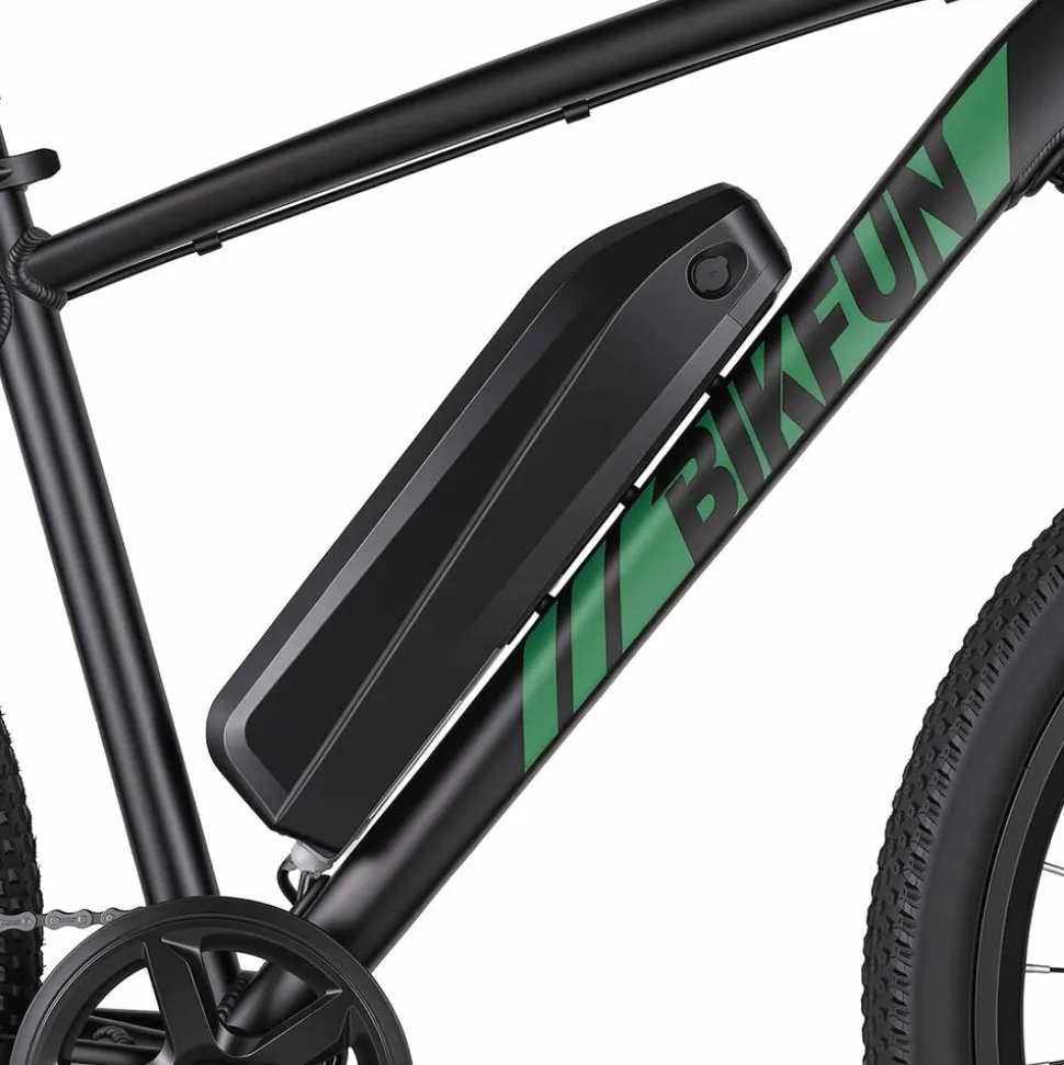 Rower elektryczny MTB Bikfun AMAK00051, koła 27,5'', zielony