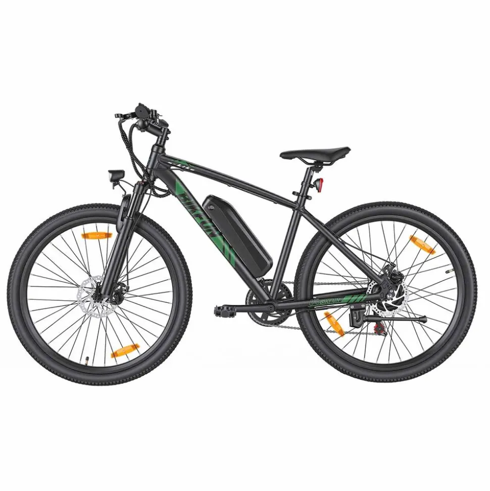 Rower elektryczny MTB Bikfun AMAK00051, koła 27,5'', zielony