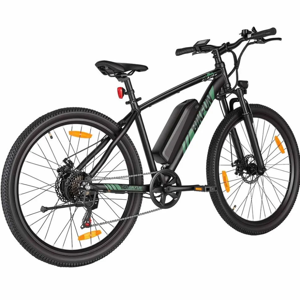 Rower elektryczny MTB Bikfun AMAK00051, koła 27,5'', zielony