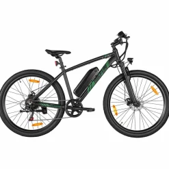 Rower elektryczny MTB Bikfun AMAK00051, koła 27,5'', zielony