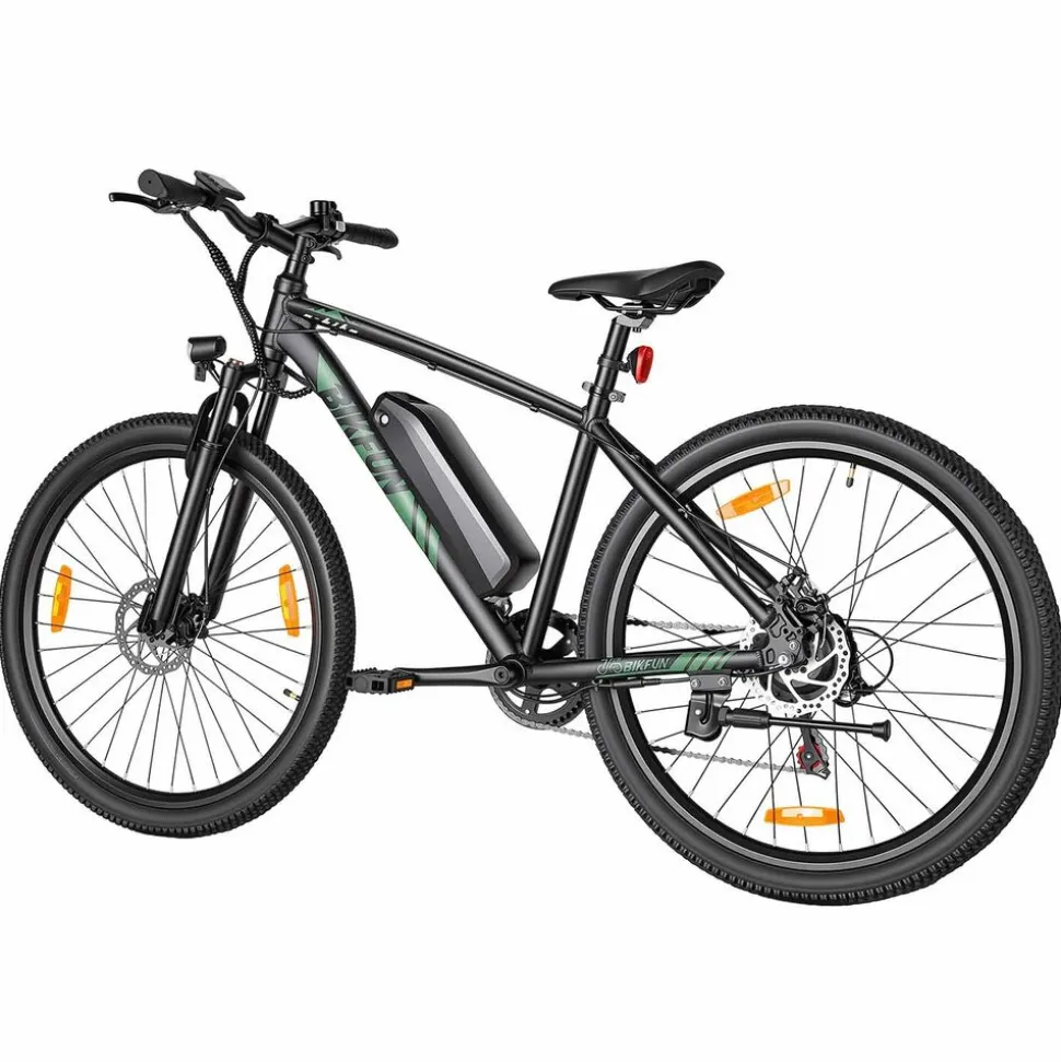 Rower elektryczny MTB Bikfun AMAK00051, koła 27,5'', zielony