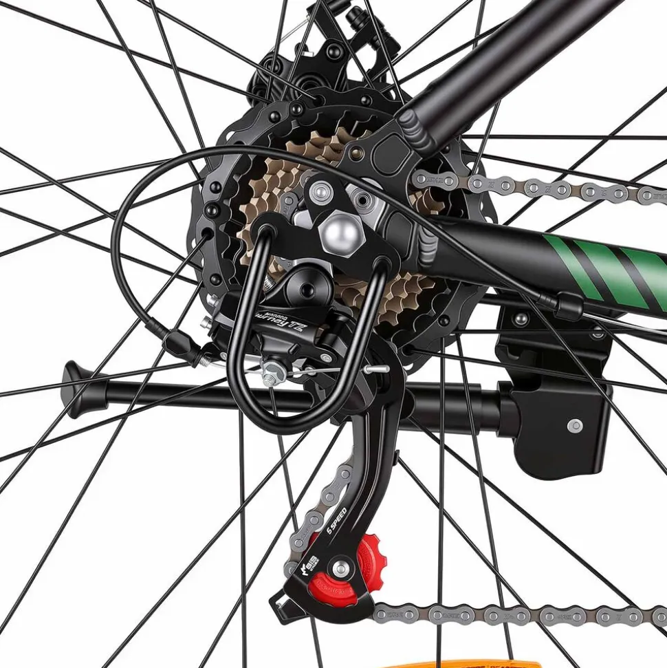Rower elektryczny MTB Bikfun AMAK00051, koła 27,5'', zielony