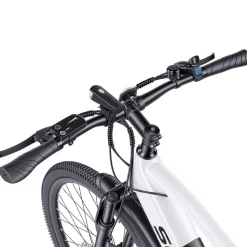 Rower elektryczny MTB Bikfun AMAK00054, koła 26'', biały