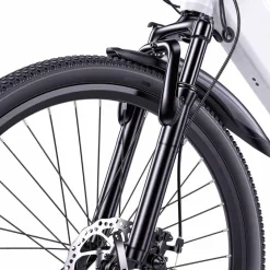 Rower elektryczny MTB Bikfun AMAK00054, koła 26'', biały