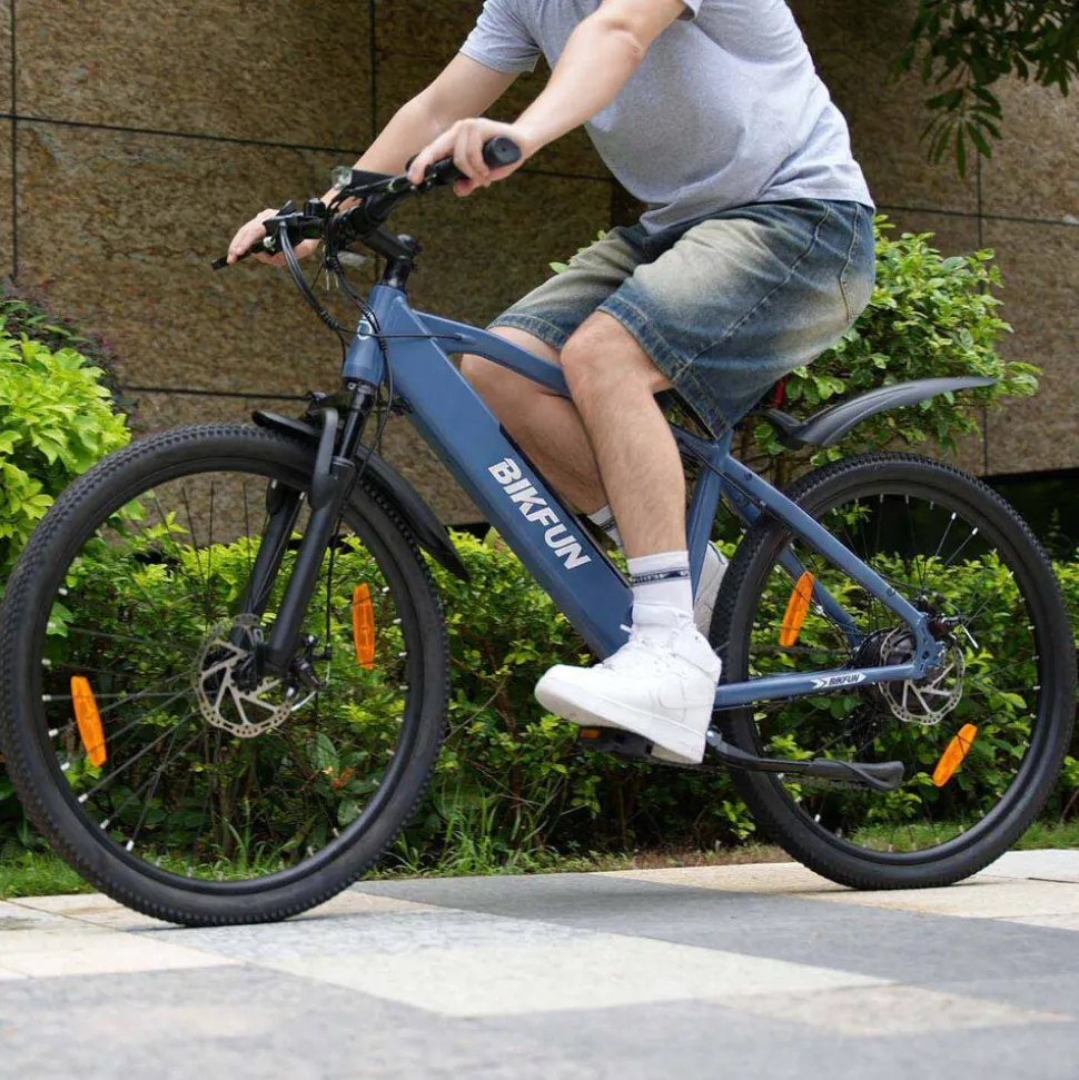 Rower elektryczny MTB Bikfun AMAK00054, koła 26'', niebieski