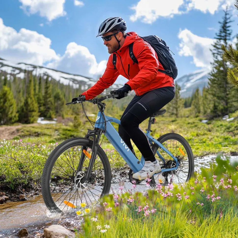Rower elektryczny MTB Vivi, 26'', błękitny
