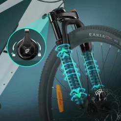 Rower elektryczny MTB Vivi, 26'', błękitny