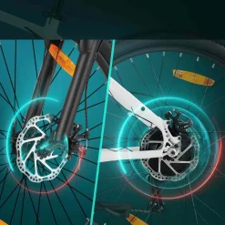 Rower elektryczny MTB Vivi, 26'', błękitny