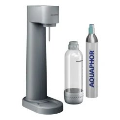 Saturator Aquaphor Primo, butelka 1 l, nabój CO2, szary