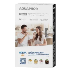 Saturator Aquaphor Primo, butelka 1 l, nabój CO2, szary