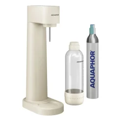 Saturator Aquaphor Primo, butelka 1 l, nabój CO2, kremowy