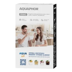 Saturator Aquaphor Primo, butelka 1 l, nabój CO2, kremowy