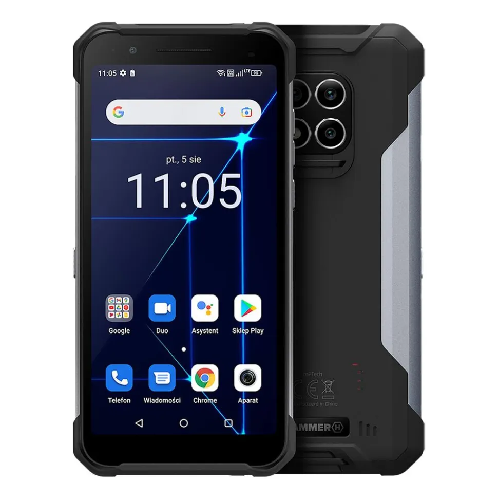 Smartfon Hammer Builder 6/128 GB, 6”, czarny