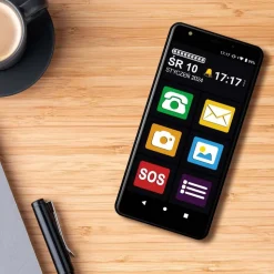 Smartfon Maxcom MS554, 5,5”, dla seniora, czarny