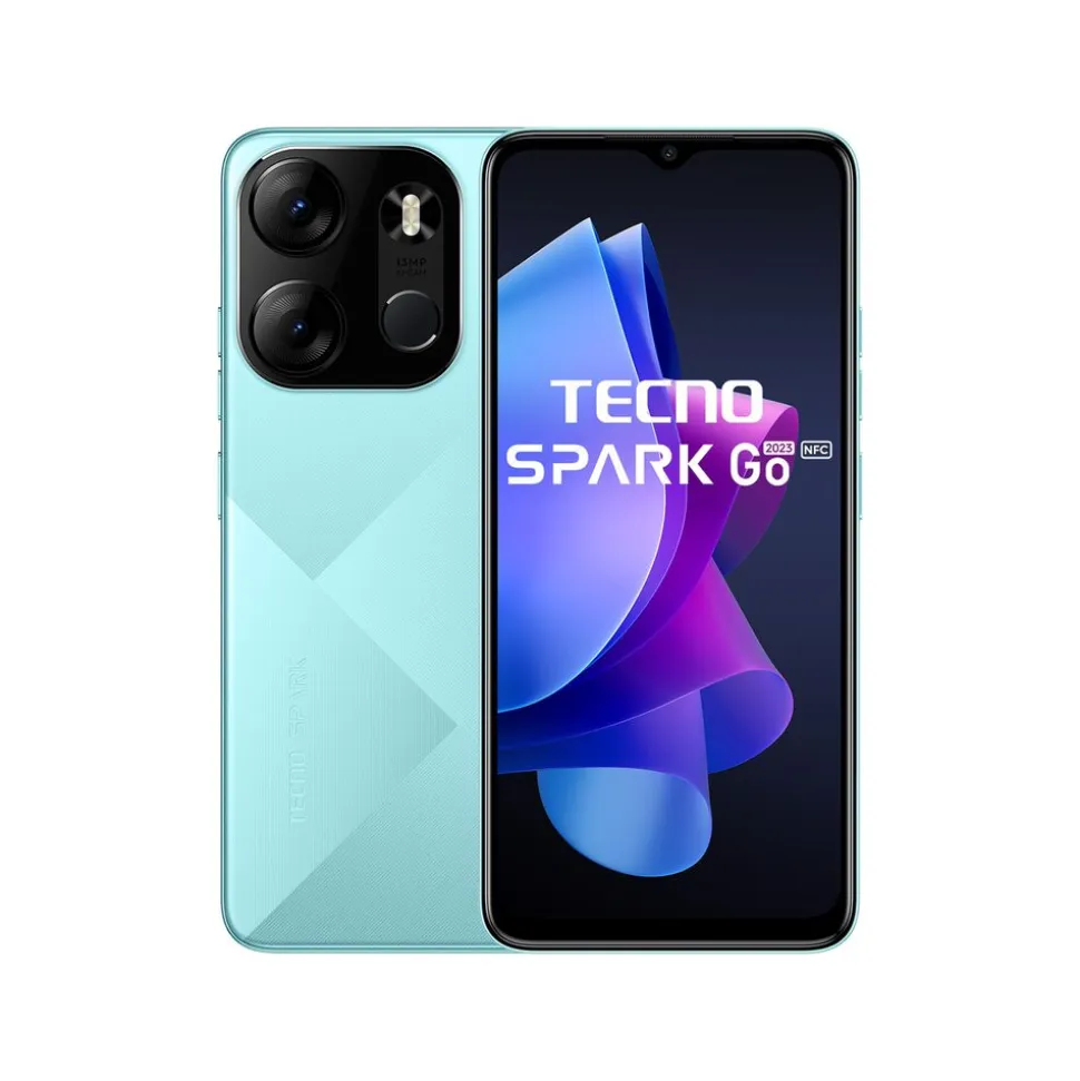 Smartfon Tecno Spark Go 2023 3/64GB Uyuni Blue, 6,6” HD+, niebieski