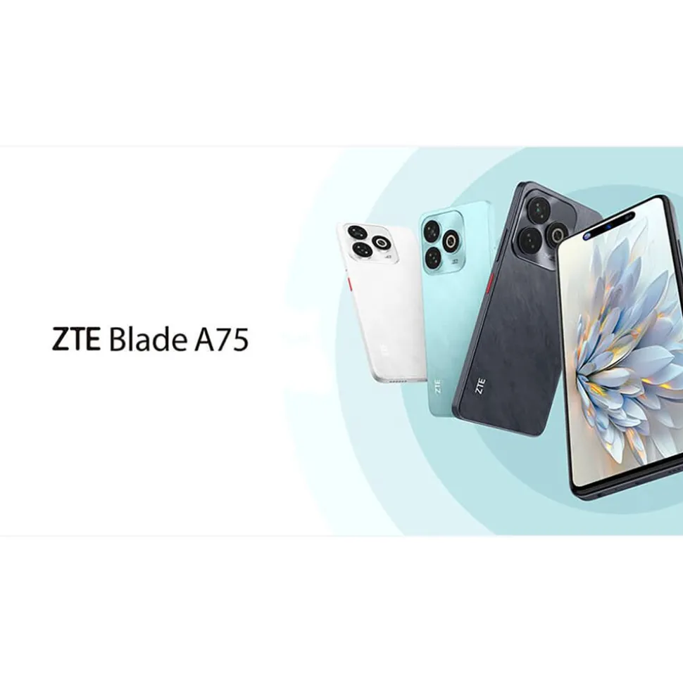 Smartfon ZTE Blade A75 4/128 GB, 6,6”, czarny