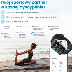 Smartwatch Extralink Lifestyle Watch9, 2 opaski, srebrny