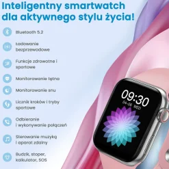 Smartwatch Extralink Lifestyle Watch9, 2 opaski, srebrny