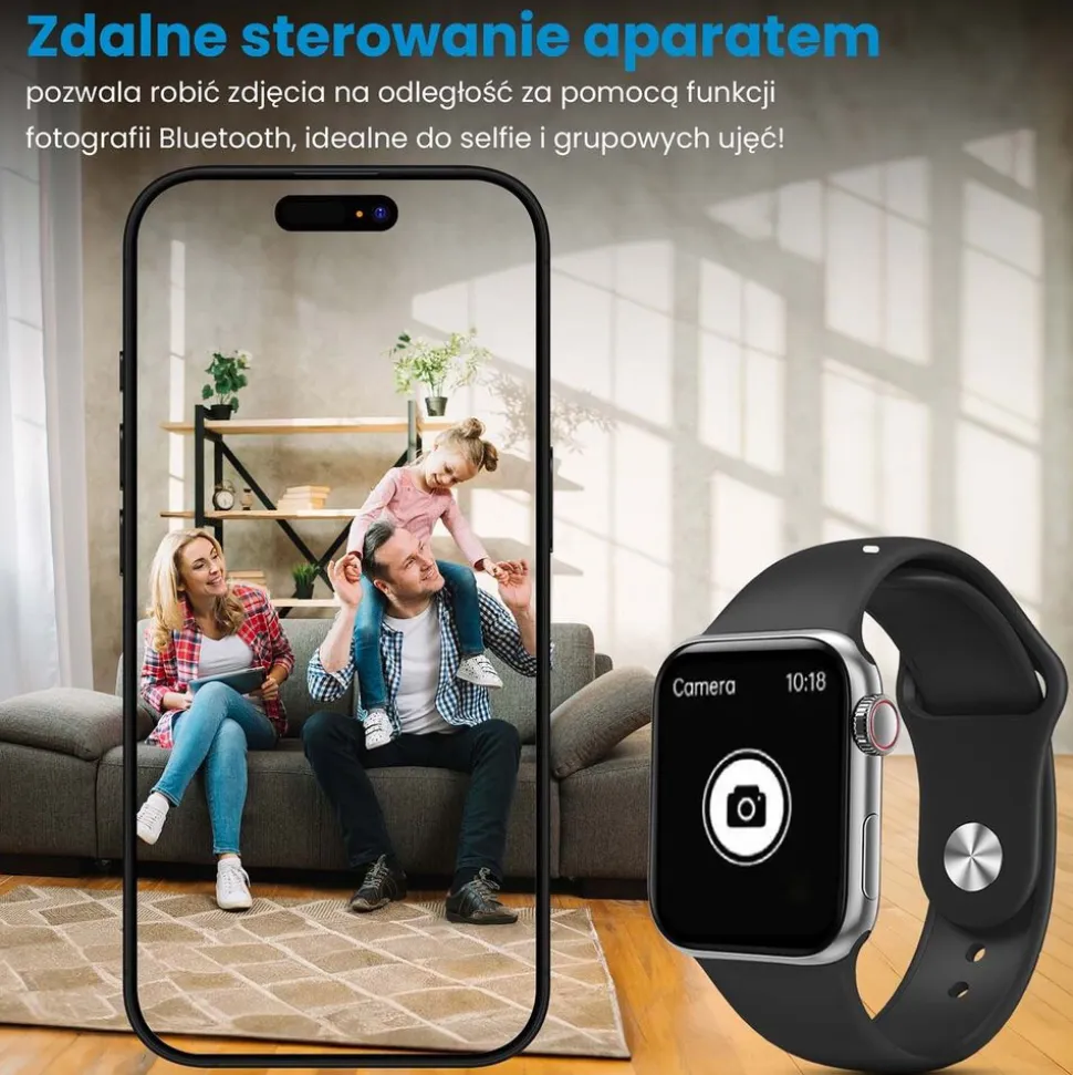Smartwatch Extralink Lifestyle Watch9, 2 opaski, srebrny