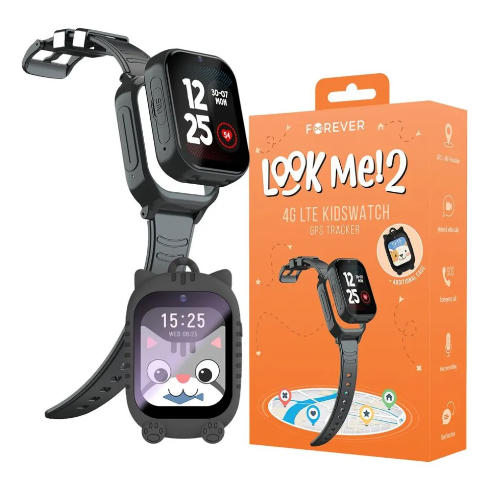 Smartwatch Forever Look Me KW-510, 1,83”, czarny