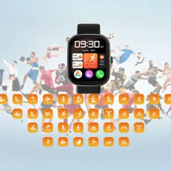 Smartwatch Imiki Frame 2 Lite Black, 1,96”, wodoodporny, czarny