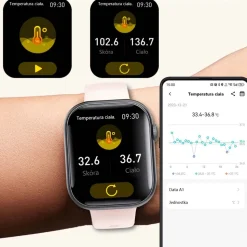Smartwatch Iutech F70, 2,10'', różowy