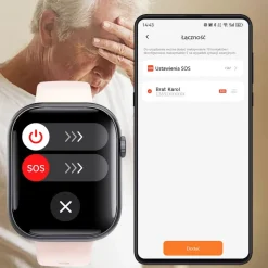 Smartwatch Iutech F70, 2,10'', różowy