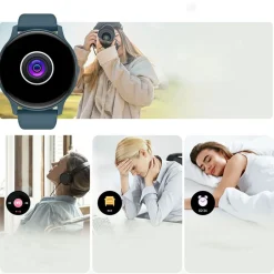 Smartwatch Iutech S40, 1,3”, wodoodporny, niebieski