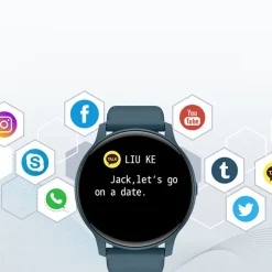 Smartwatch Iutech S40, 1,3”, wodoodporny, niebieski