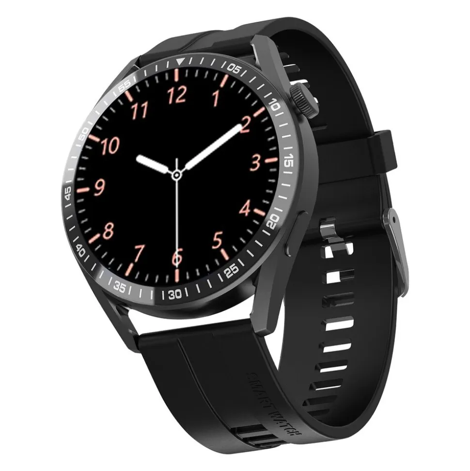 Smartwatch Tracer SM6 Opal, wodoodporny, czarny