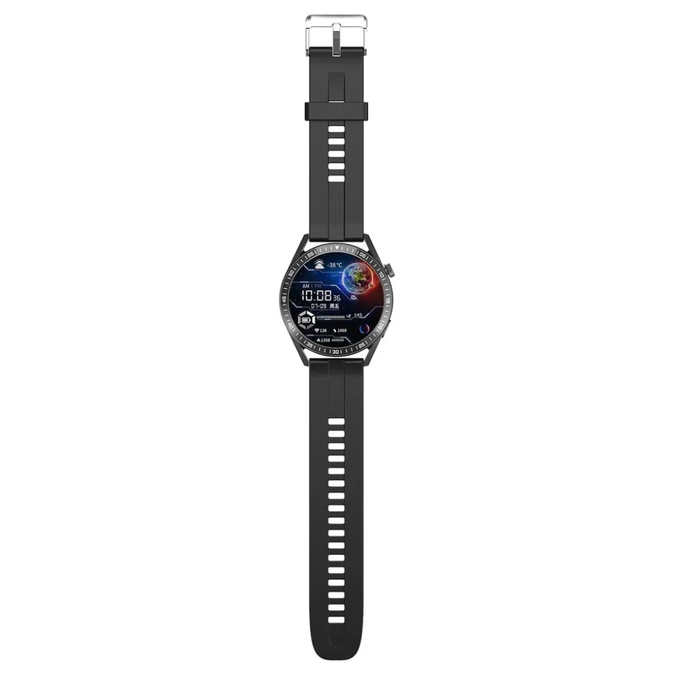 Smartwatch Tracer SM6 Opal, wodoodporny, czarny