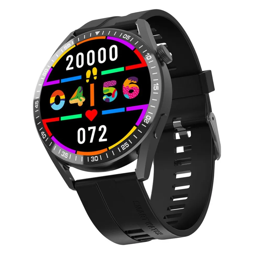 Smartwatch Tracer SM6 Opal, wodoodporny, czarny