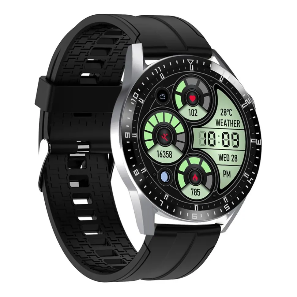 Smartwatch Tracer SM9 PulseRay, 1,46”, czarny