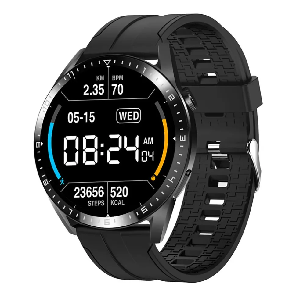 Smartwatch Tracer SM9 PulseRay, 1,46”, czarny