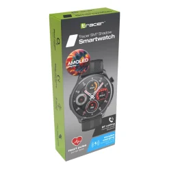 Smartwatch Tracer SM7 Shadow, Amoled, czarny