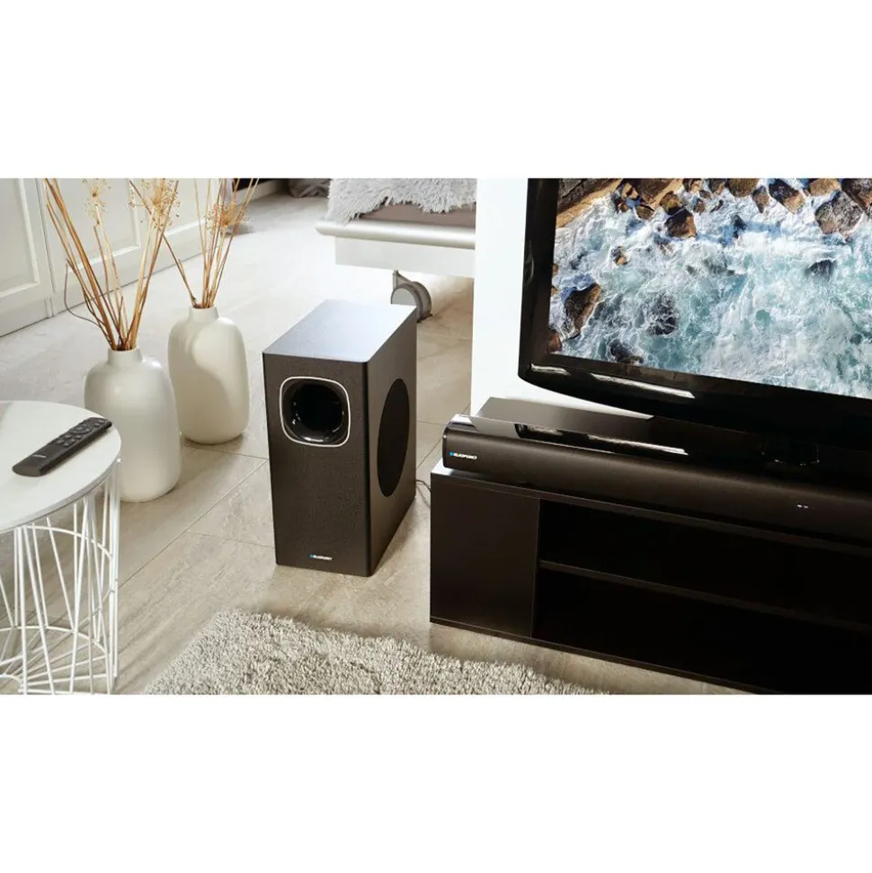 Soundbar Blaupunkt LS200SUB, 2 x 40 W + 80 W, Bluetooth i HDMI