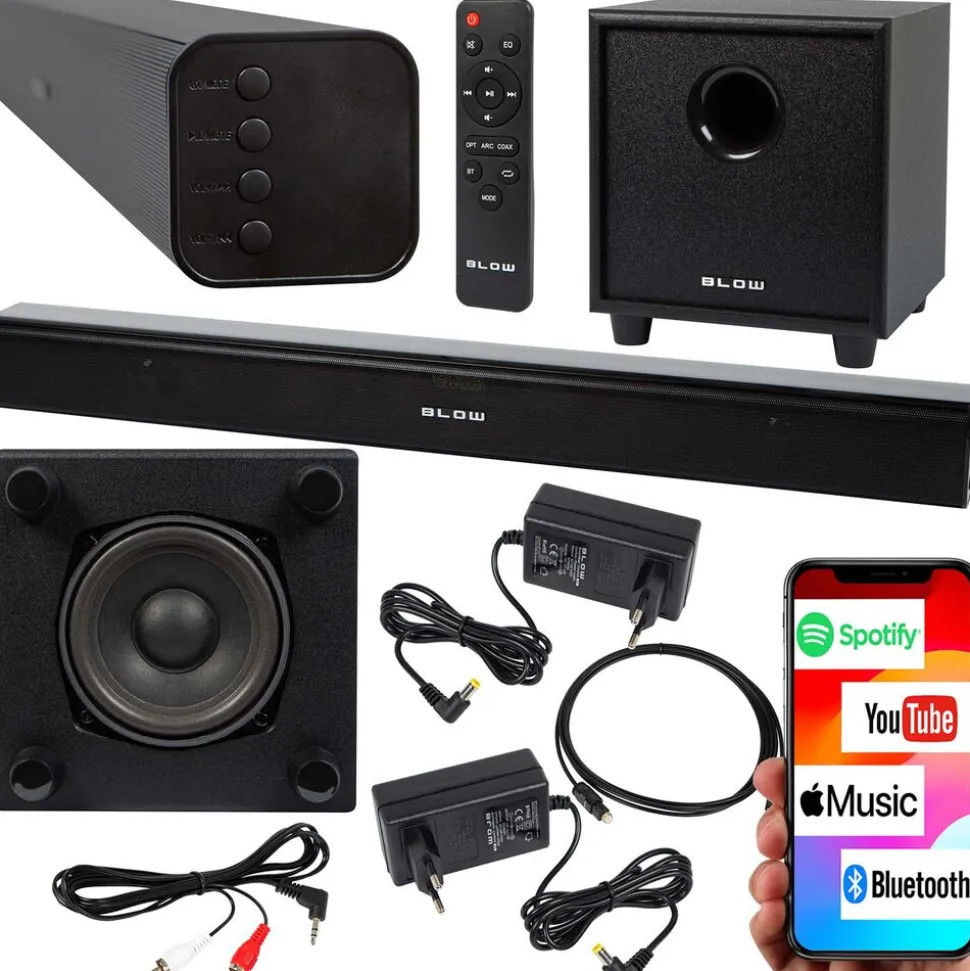 Soundbar Blow Cinema 4.1, Bluetooth, 120 W, z subwooferem i pilotem