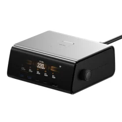 Stacja ładująca EcoFlow Rapid Pro, 320 W, 5 portów, czarna