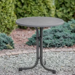 Stół ogrodowy Patio Pizarra Dine & Relax, okrągły, 60 cm