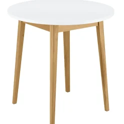 Stół okrągły Frisk, śr. 80 cm, biały