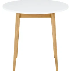Stół okrągły Frisk, śr. 80 cm, biały