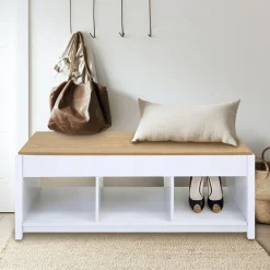 Stolik kawowy 48-62 x 50 x 105 cm Jumi, z podnoszonym blatem, biały