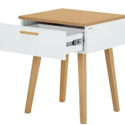 Stolik nocny Frisk 60 cm, biały