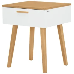 Stolik nocny Frisk 60 cm, biały