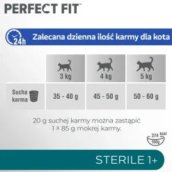 Sucha karma Perfect Fit Sterile 1+, dla dorosłych kotów, 7 kg