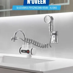 Słuchawka prysznicowa kran Noveen XL1060, srebrna