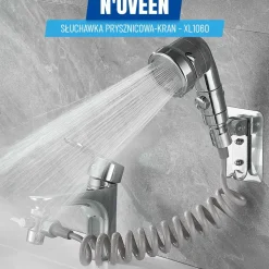 Słuchawka prysznicowa kran Noveen XL1060, srebrna